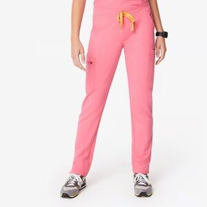 Figs Yola Skinny Scrub Pants Women’s Small High Waisted Sunset Drift Pink Nurse